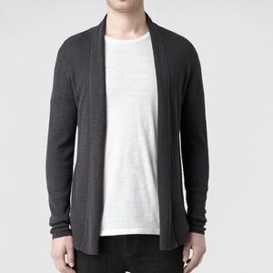 AllSaints Men's Black Rivven Cardigan | M